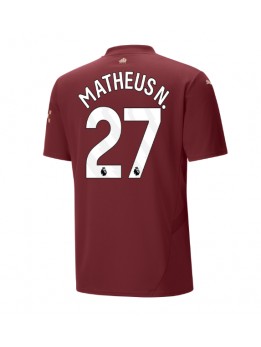 Muži Futbalové oblečenie Manchester City Matheus Nunes #27 2024-25 Krátky Rukáv - Tretina